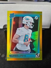 2021 Donruss Football Premium Gold Press Proof #301 Hunter Long Rookie
