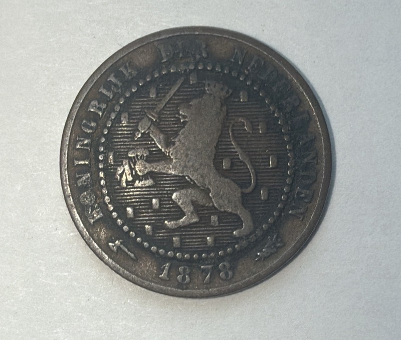 1878 1880 1883 1892 Netherlands 1 Cent Bronze KM 107.1 Holland Nederlanden