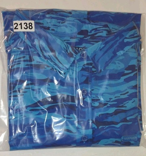 Guerrero Shaka Lagarto Griego Para Hombre XXXXL Multicolor Camuflaje Manga Corta Con Botones - Imagen 6 de 9