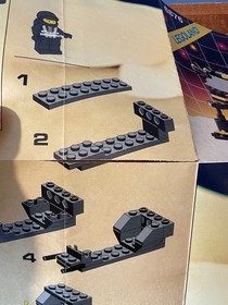 Lego - Blacktron - 6876 - Alienator - 100% Complete - Instructions - Space