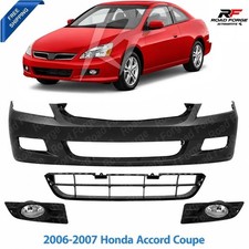 Front Bumper Cover Primed Fog Lights Kit For 2006-2007 Honda Accord Coupe Front Bumper Cover Primed Fog Lights Kit For 2006-2007 Honda Accord Coupe