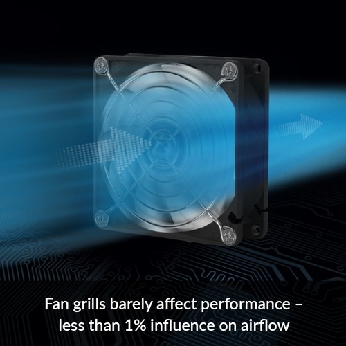 Grille de ventilateur ARCTIC 120 mm boîtier CPU grille de ventilateur en acier nickelé PC - Photo 2/5