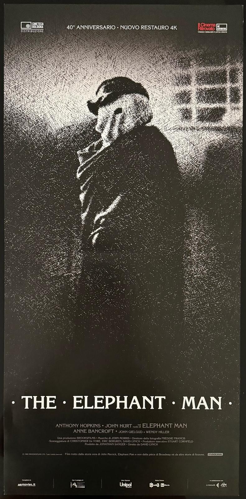 Locandina originale film The Elephant Man (1980) - Regia di David Lynch