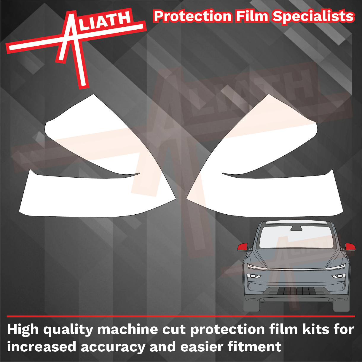 Fits Tesla Model Y 2025- Mirror Caps Stone Chip Guard Paint Protection Film