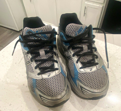 ASICS Men s Mesh Lace-Up Running & Jogging Low Top Sneakers Gray/Blue
