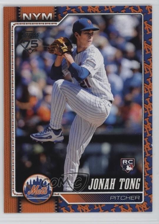 2026 Topps Series 1 Team Color Border Jonah Tong #4 yl0