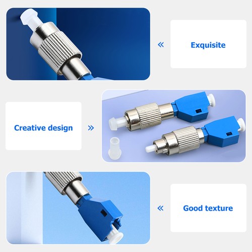 2 Pcs Fiber Optic Conversion Connector Data Cable Adapter St Coupler Light - Afbeelding 5 van 10