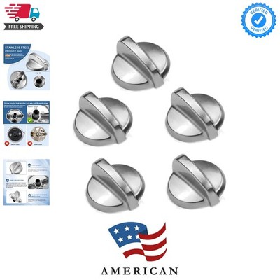 WB03T10325 Heavy Metal Knobs Compatible with G.E Cooktop Burner Stove Control...