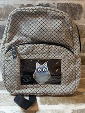 Thirty-One Black Mini Backpack W/Owl NWOT LAST ONE HTF 