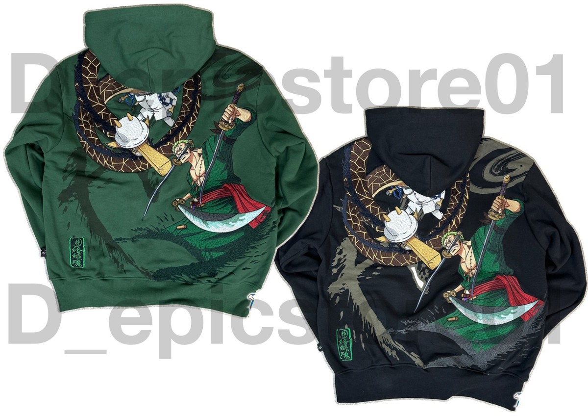 ONE PIECE × Karakuri Tamashii “Zoro vs. Kaku” ZIP-UP Hoodie