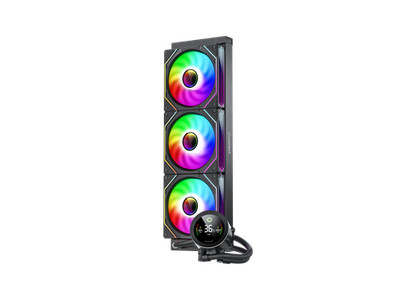 GameMax IceBurg360DigitalBK 360mm ARGB AIO Liquid CPU Cooler Black