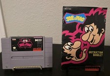 Joe and Mac Super Nintendo SNES Tested Authentic W/ Manual USA Version Game