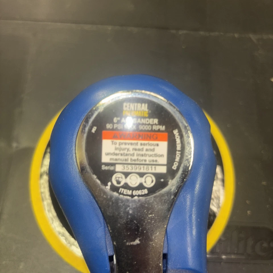 Lijadora de palma de aire neumática central de 6" modelo 98895 90 psi 9000 opm Foto 3 de 3