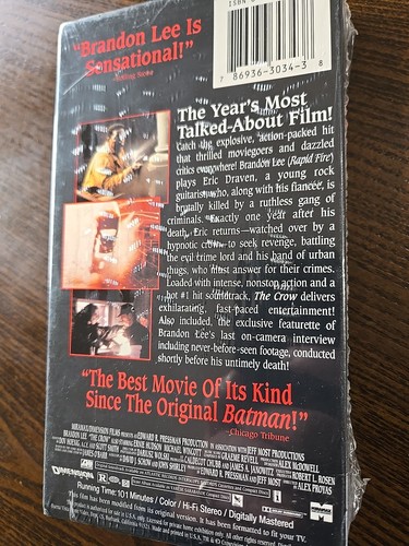 The Crow (VHS, 1994) Original Seal  - Picture 6 of 6