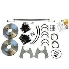 1955-70 Fullsize Chevrolet Rear Disc Conversion With Parking Brake Std Rotors