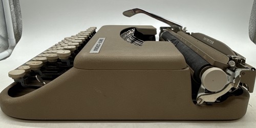 Vintage"Smith-Corona Skyriter" Ultra Portable Light Typewriter w/ Case - Photo 8/21