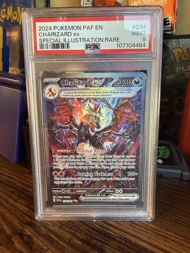 Pokemon Charizard EX Holo Card Paldean Fates SV234/091 PSA 9 234/091