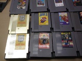 Nintendo NES game lot of 20 -Zelda Kirby Ninja Gaiden Gauntlet II Faxanadu NR