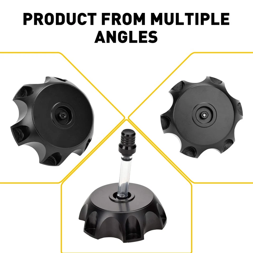 2Set Fuel Gas Vent Cap Tank Air Valve Tube Breather Pit Dirt Bike Motorcycle Alu - Imagem 2 de 4