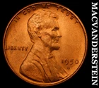 1950-S Lincoln Wheat Cent - Choice Gem Brilliant Unc  No Reserve  #i5142