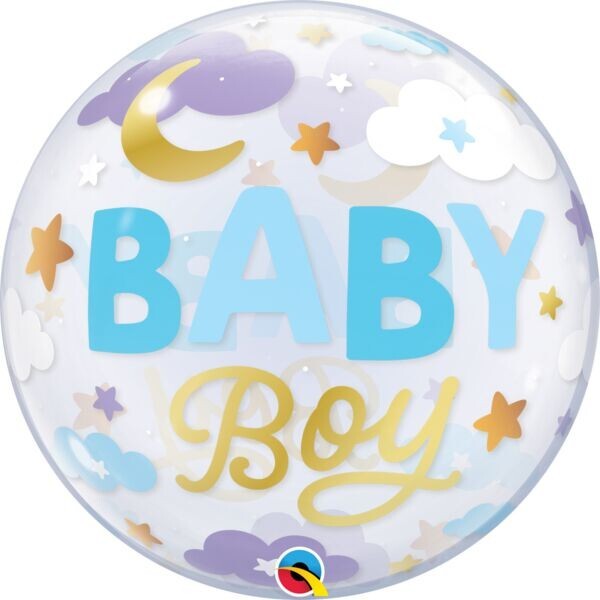 Baby Boy Sweet Dreams Bubble 22inch Balloon in a Box