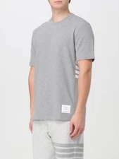 Thom Browne Gray Wool Blend 4-Bar Side Insert Mens T-Shirt Size 1/S $551