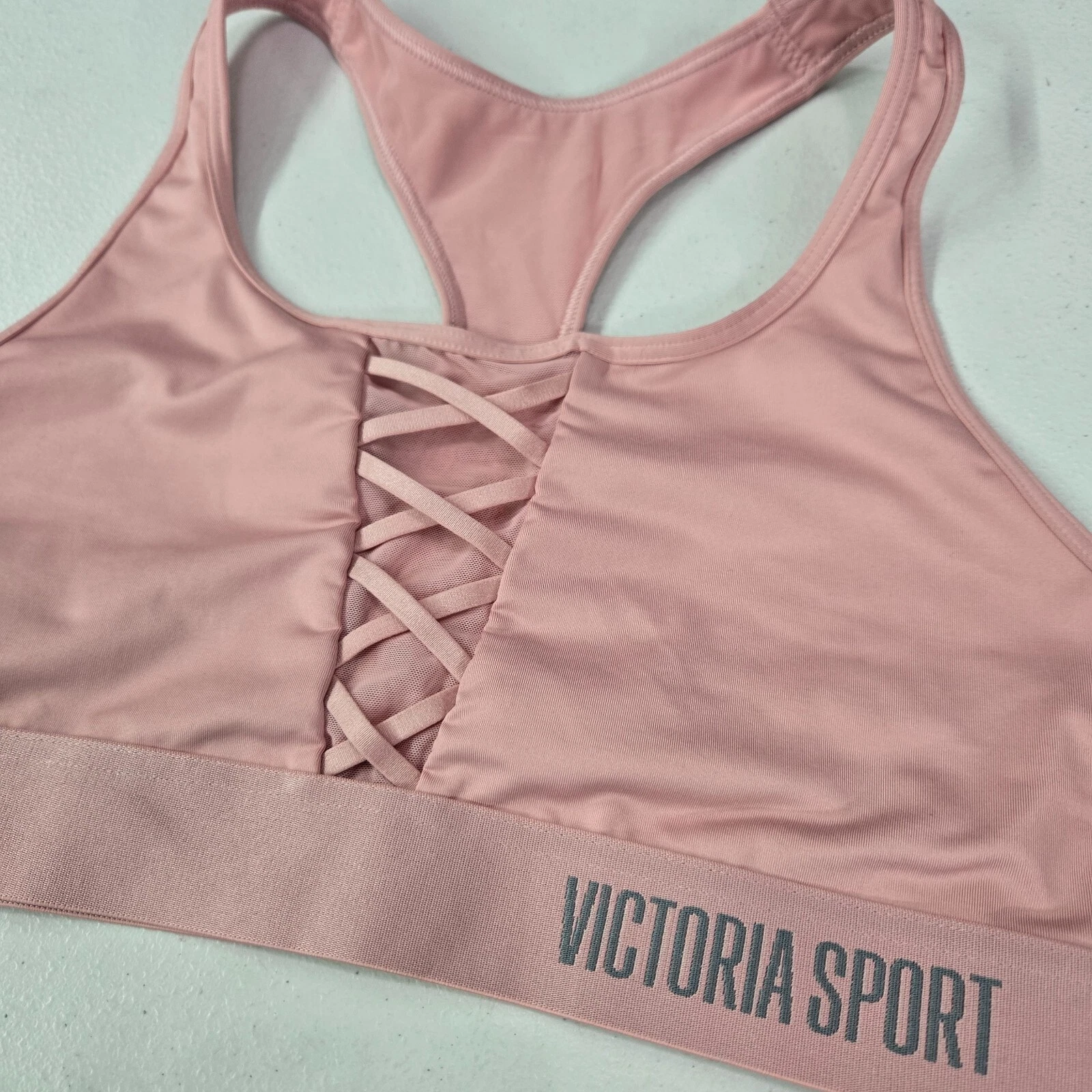 victoria-secret-vs the player racerback lace up tank-bra