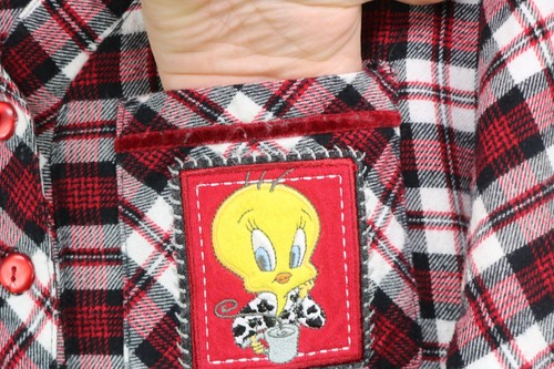 Warner Brother's Studio Store Vintage Long Flannel Gown-Tweety Bird-Size XS-Y2K - Picture 4 of 10