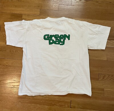 ミュージシャン GREEN DAY 90s EURO BOOTLEG TEE XL Vintage 90s Green Day Sad Flower T-Shirt 1994 XL Brockum