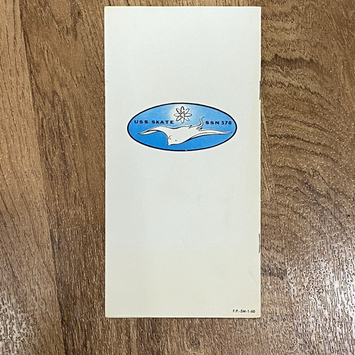 Período de la Guerra de Vietnam Marina de los Estados Unidos Patín SSN-578 Folleto informativo - Imagen 5 de 5