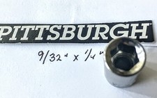 Pittsburgh  9/32"x 1/4" Dr Socket 6 Point  Free USA Shipping