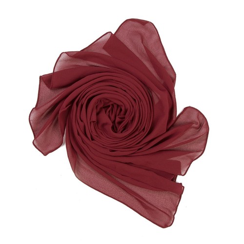 Chiffon Scarf Hijab Premium Quality Sarong Shawl Wraps Big Size 85x170cms - Picture 23 of 47