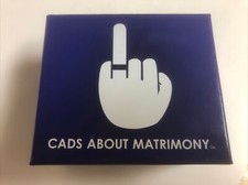 Cads About Matrimony - Zapler Games 2015 - Ages 17+ Rare Adult Party Game!