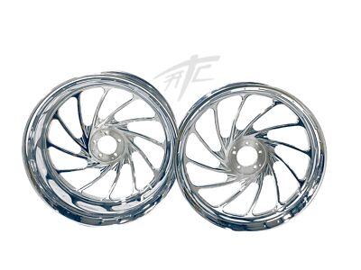 STOCK SIZE CHROME TURBO WHEEL PACKAGE FOR 12-20 KAWASAKI NINJA ZX