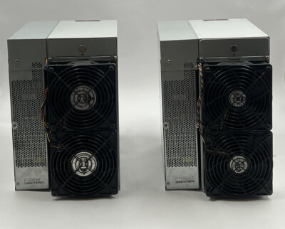 QTY 2* ANTMINER L7 8800M BITMAIN ASIC DOGE COIN LITECOIN MINER W/ APW121417 PSU