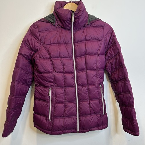 Michael Kors Hooded Packable Down Puffer Coat Ruby S - Picture 3 of 10