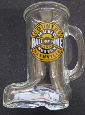 Country Music Museum Hall Of Fame BOOT Shot Glass Nashville, Tennessee