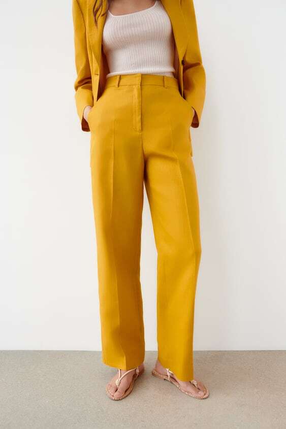 パンツ Mediam Linen Shalwar Pants/ yellow Mediam Linen Shalwar Pants/ yellow - メルカリ