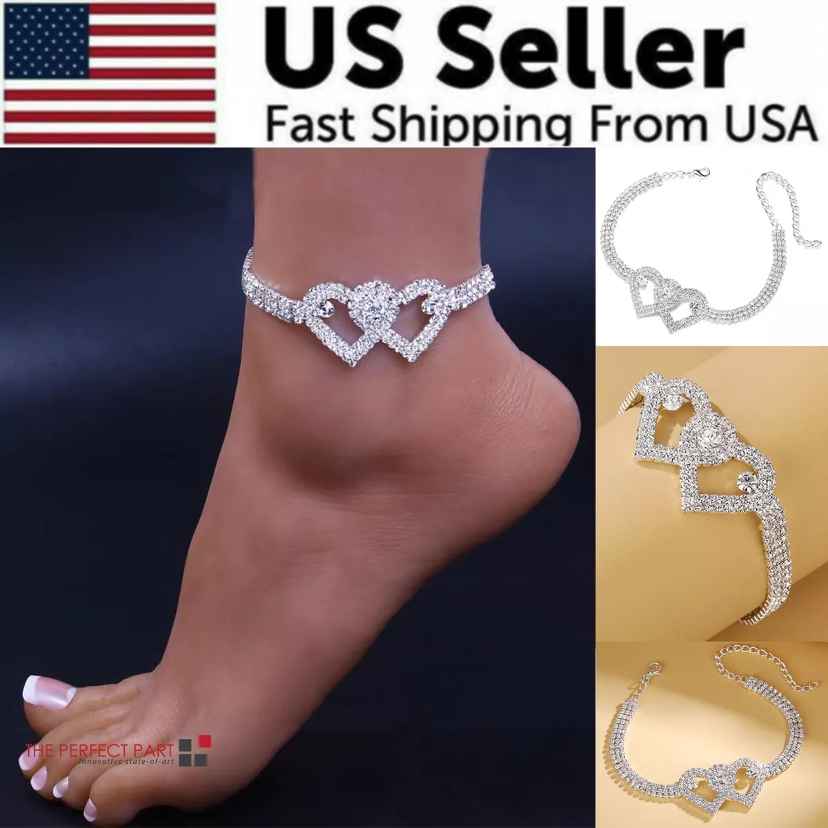 Beach Anklet Rhinestone Tassel Foot Leg Bracelet Women's Fashion Jewelry  Vintage Yoga Ankle Bracelet Chain Barefoot Sandals - Price history & Review  | AliExpress Seller - KWHY Official Store | Alitools.io