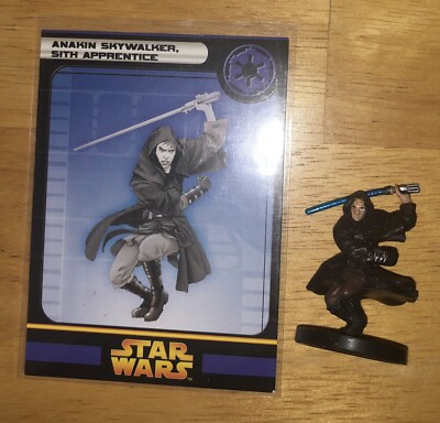 Star Wars Miniatures ROTS Anakin Skywalker, Sith Apprentice 56/60 VR W/Card