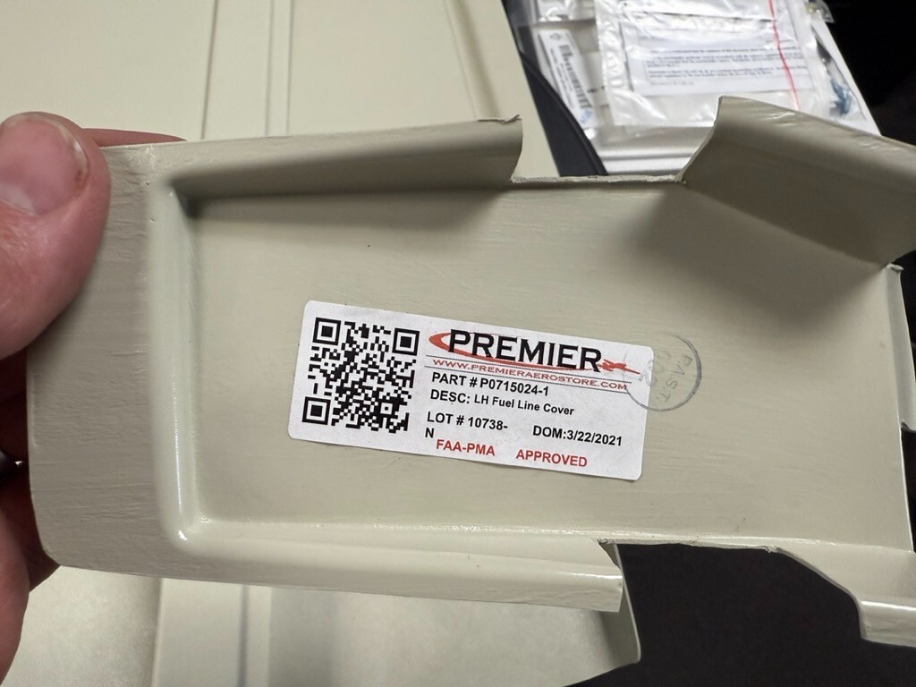 Cessna Interior Parts. (Texas Aeroplastics) LH/RH Cabin Door Hinge Cover