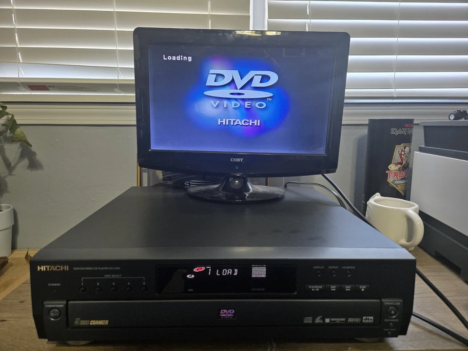Hitachi DVC605 DVD CD Video 5 Discos Carrusel Cambiador Reproductor Control Remoto LEER Foto 2 de 4