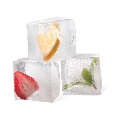 Assorted Giant Ice Cube Tray Silicone 6 Jumbo Size Large Square Mould 1 Piece - Picture 3 of 4