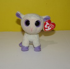 Ty Basket Beanies "Lily" the Lamb 2011 Mini Plush 3.5 Inch w/ Tag
