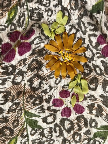 New! Anthropologie Sparrow Leopard "Perfect Posy Cardigan" Sweater Size S - Picture 8 of 10