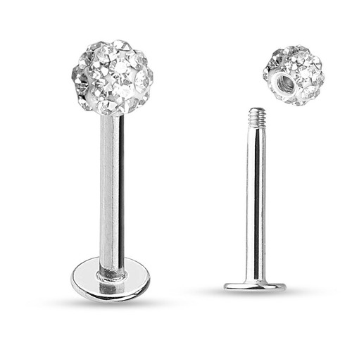 Ferido Ball Surgical Steel Helix Tragus Lip Piercing Labret Stud Ring 16g 1/4" - Picture 8 of 11