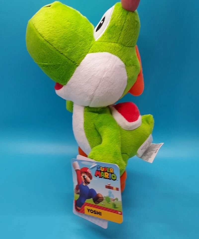 YOSHI • Плюшевый Super Mario Bros с бирками World of Nintendo Jakks Pacific 10 дюймов в высоту - Изображение 3 из 4