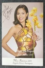 10128 Angela Perez Baraquio Miss America 2001 Autograph Card Original Signed