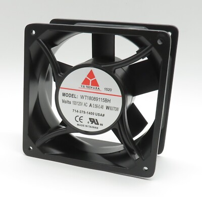 Axiallüfter Y.S. Tech Axialventilator Lüfter Axial Fan 115V 60/70W 176x176 mm