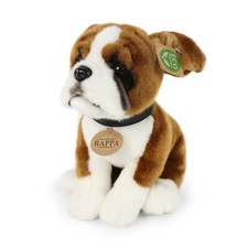 Boxer H=24 cm, L= 24 cm HUND Plüschtier Stof...